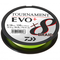 Daiwa Tournament Evo 8+ Braid Chartreuse 135m