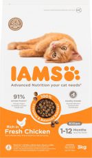 IAMS CAT Vitality Kitten & Junior Chicken 3kg