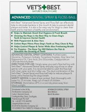 Vet’s Best hammashoitosuihke 120ml + köysipallo