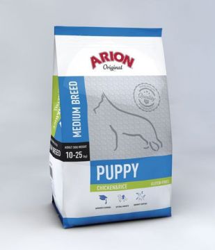 Arion Original Puppy Medium Kana & Riisi 3 kg