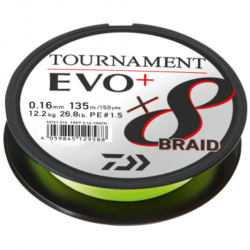 Daiwa Tournament Evo 8+ Chart 0,18mm 15,8kg 135m