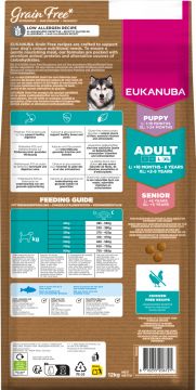 Eukanuba Grain Free Adult Large Ocean Fish 12 kg