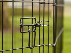 Koiran metallinen pentuaitaus 61x61 cm, 8 osaa