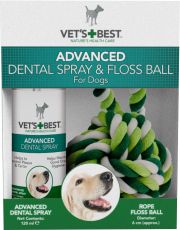 Vet’s Best hammashoitosuihke 120ml + köysipallo