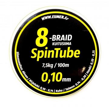 Spintube 8 Kuitusiima 100m 0,10mm 7,5kg