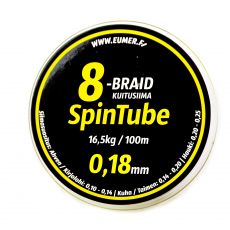 Spintube 8 Kuitusiima 100m 0,18mm 16,5kg