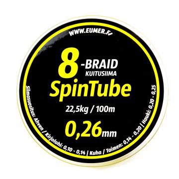 Spintube 8 Kuitusiima 100m 0,26mm 22,5kg