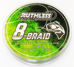 Ruthless 8-Braid Kuitusiima 0,18mm 12,4kg