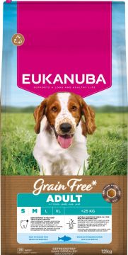 EUKANUBA Adult Small/Medium Grainfree Ocean Fish 12kg
