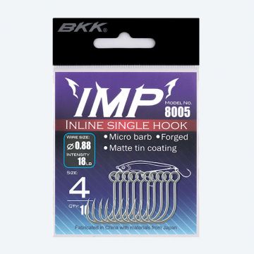 BKK IMP Single Lure Hook 10kpl #6 