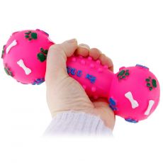 Boogie Koiran Vinyylilelu PINKKI Mini-Käsipaino Kuviolla 18cm 