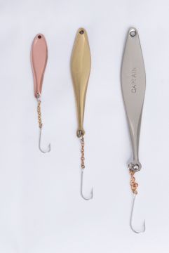 Puustjäven Captain Pystypilkki 5cm Messinki Hopea