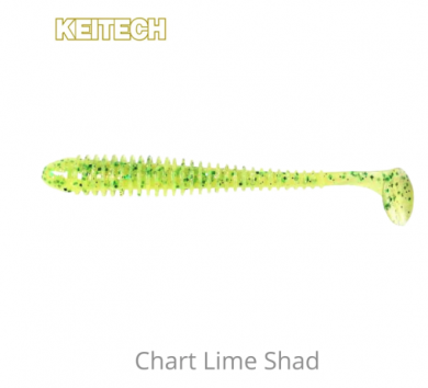 Keitech Swing Impact 2.5" 10kpl LT Chart Lime Shad