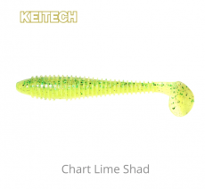 Keitech Swing Impact FAT 3.8" 6 kpl LT Chart Lime Shad