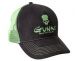 Black Gunki Trucker Hat. Väri: Musta-Vihreä