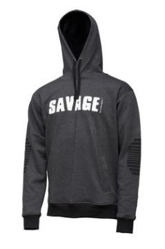  Savage Gear Logo Hoodie Huppari. Väri: Tumman Harmaa, Koko:S