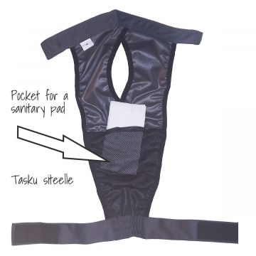 FINNERO BRENDA Narttusuoja koiralle - Oranssi XL