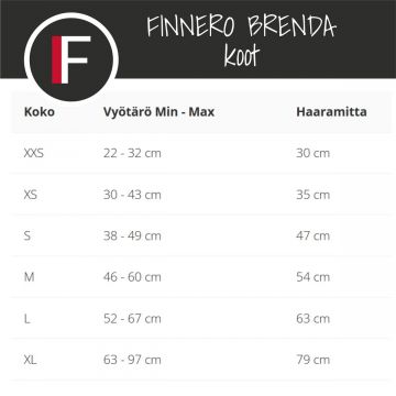 FINNERO BRENDA Narttusuoja koiralle - Oranssi XL