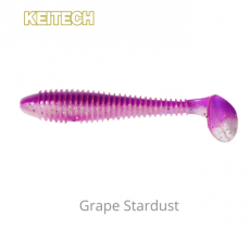 Keitech Swing Impact FAT 3.8" 6 kpl LT Grape Stardust