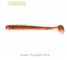 Keitech Swing Impact 3.5" 8kpl LT Green Pumpkin Pink