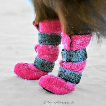 FinNero Halla-tossut 4 kpl/pkt Pinkki