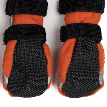 Finnero HALLA Heijastavat Tossut Koiralle 4kpl/pkt Oranssi XL