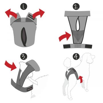 FINNERO BRENDA Narttusuoja koiralle - Oranssi XXS