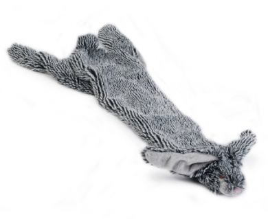 Flatino littana pehmo jänis tummaharmaa 52cm