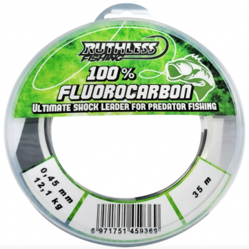 Ruthless Fluorocarbon Leader 0,30mm 6,8kg 50m