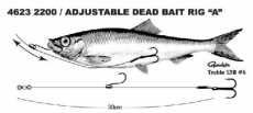SPRO Säädettävä Dead Bait Rigi 30cm #6 6,8kg 2200