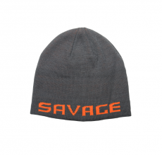 Savage Gear Polar Logo Beanie 1kpl Rock Grey Orange