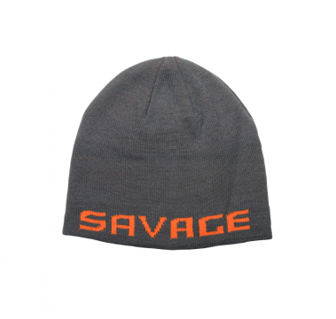 Savage Gear Polar Logo Beanie 1kpl Rock Grey Orange