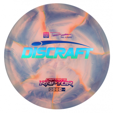 Discraft ESP Swirl Captain's Raptor 2022 - Paul Ulibarri 173-174g Keltainen