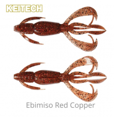 Keitech Crazy Flapper 2.4" 10kpl Ebimiso Red Copper