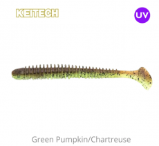 Keitech Swing Impact 4.5" 6kpl Green Pumpkin Chartreuse