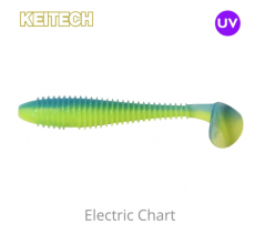 Keitech Swing Impact FAT 3.8" 6 kpl LT Electric Chart