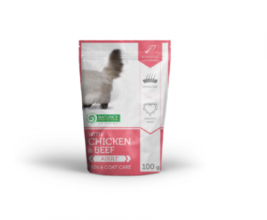 NP CAT Adult Skin&Coat Kana ja Nauta 100 g