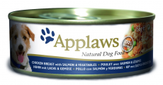 Applaws koira kana, lohi & riisi 156g purkki