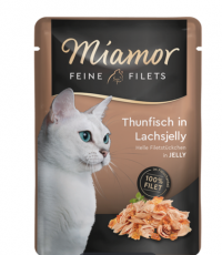 Miamor Fine Filets tonnikala& Lohi Hyytelössä 100g