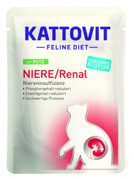 Kattovit Niere / Renal Kalkkuna 85g annospussi