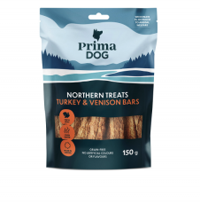 PrimaDog Northern Treats Kalkkuna-peuratanko 150g
