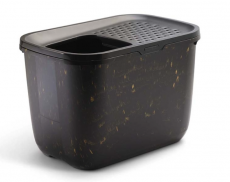 WC hiekkalaatikko Hop In Marble Black Gold