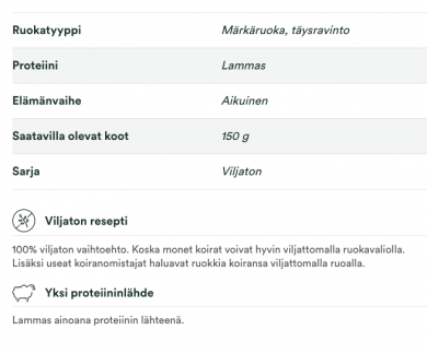 Monster Dog Adult Lamb Paté 150g 
