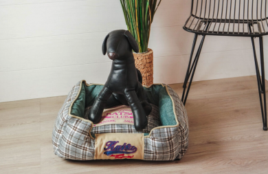 Katsu peti siniruudullisella kuosilla 55x45x23 cm