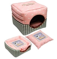 Katsu petimaja vaaleanpun/vihreä ruutu