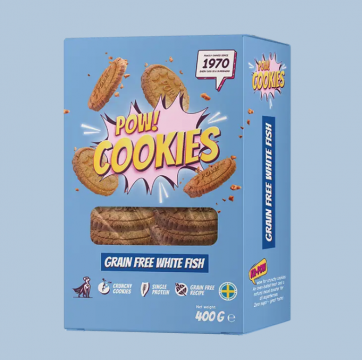 POW! Cookies Grain Free White Fish 400g 