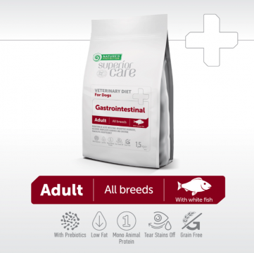 Natures Protection SC VET Gastrointestinal Vaalea kala (pilkottu proteiini) 1,5kg
