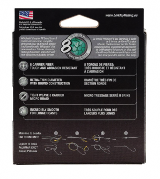 Berkley Whiplash 8 Kuitusiima 150m Crystal 0.18mm 23,3kg
