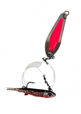 Jasu Pelti RST Pinkki/Punainen 70 mm + Puru jigi 4 cm