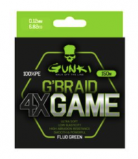 Gunki G´Braid 4X Game Monikuitusiima 150m 0.20mm 11,36kg